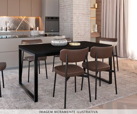 Mesa de Jantar Yon Preta | Westwing