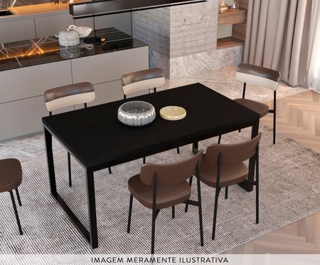 Mesa de Jantar Yon Preta | Westwing