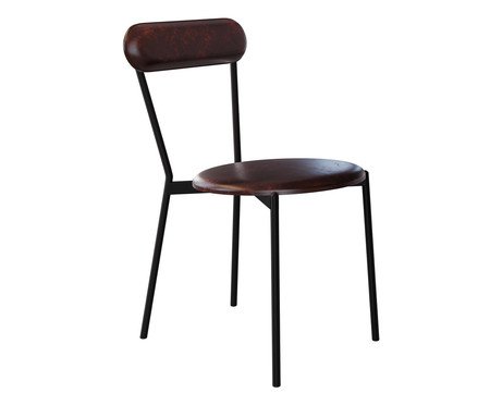 Cadeira Vintage Coz Courino Café | Westwing