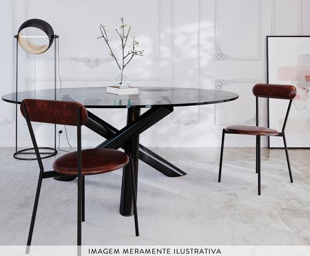 Cadeira Vintage Coz Courino Café | Westwing