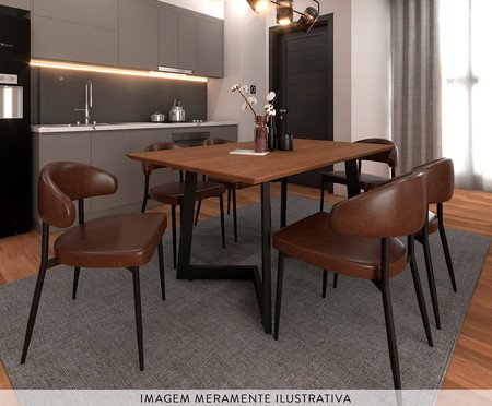 Mesa de Jantar Toronto Nogueira | Westwing