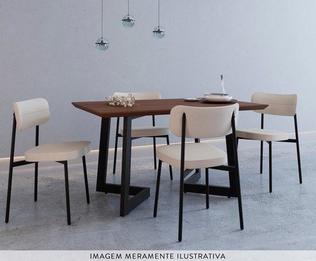 Mesa de Jantar Toronto Nogueira | Westwing