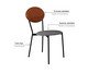 Cadeira Vintage Elipse Névoa Prata City Caramelo, brown | WestwingNow