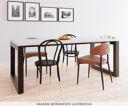 Mesa de Jantar Bronx Branco TX | Westwing