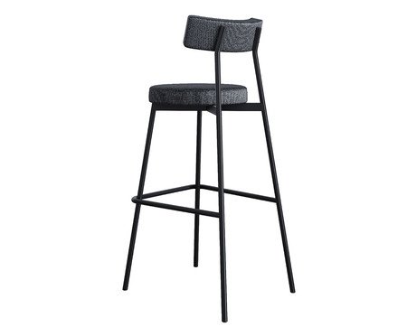 Banqueta Alta Stout Grafite Corriente | Westwing