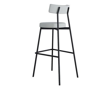 Banqueta Alta Stout Courino Saturno Off White | Westwing