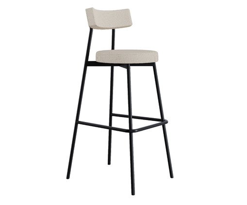 Banqueta Alta Stout Areia Light City, beige | WestwingNow