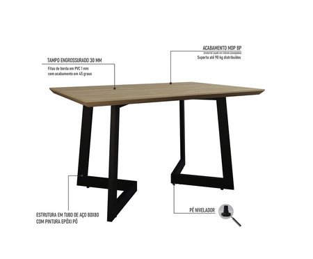 Mesa de Jantar Toronto Ciliegio | Westwing