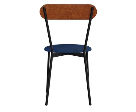 Cadeira Vintage Coz Azul Jeans City Caramelo | Westwing