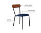 Cadeira Vintage Coz Azul Jeans City Caramelo, blue | WestwingNow