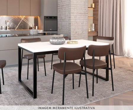 Mesa de Jantar Yon Branco TX | Westwing