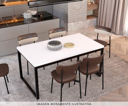 Mesa de Jantar Yon Branco TX | Westwing