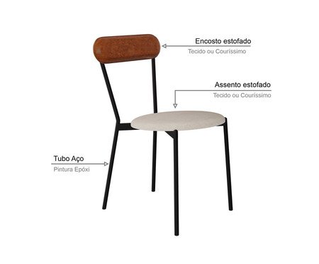 Cadeira Vintage Coz Areia Light City Caramelo | Westwing
