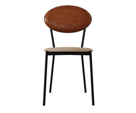 Cadeira Vintage Elipse Areia Light City Caramelo | Westwing
