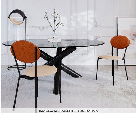 Cadeira Vintage Elipse Areia Light City Caramelo | Westwing