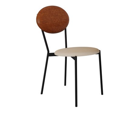 Cadeira Vintage Elipse Areia Light City Caramelo | Westwing