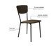 Cadeira Vintage Retrô Veludo Sand, brown | WestwingNow