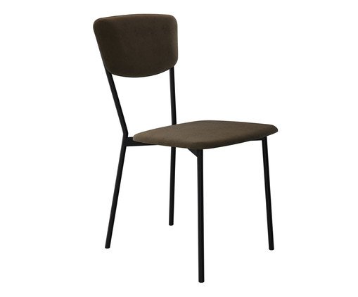 Cadeira Vintage Retrô Veludo Sand, brown | WestwingNow