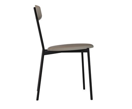 Cadeira Vintage Coz Courino Venus Cinza | Westwing