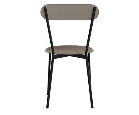 Cadeira Vintage Coz Courino Venus Cinza | Westwing