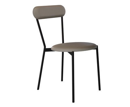 Cadeira Vintage Coz Courino Venus Cinza | Westwing