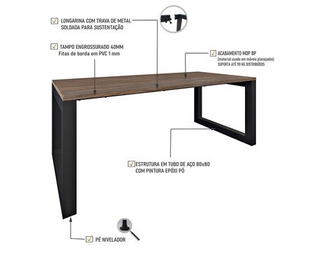 Mesa de Jantar Bronx Terracota | Westwing