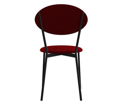 Cadeira Vintage Elipse Vermelho Vinho City | Westwing