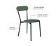 Cadeira Vintage Coz Courino Urano Verde Sálvia, green | WestwingNow