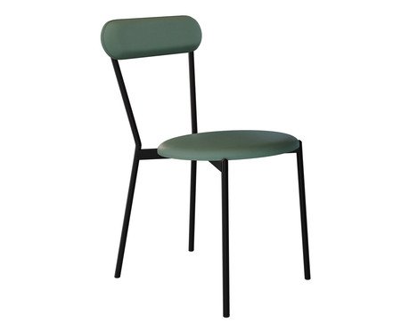 Cadeira Vintage Coz Courino Urano Verde Sálvia | Westwing