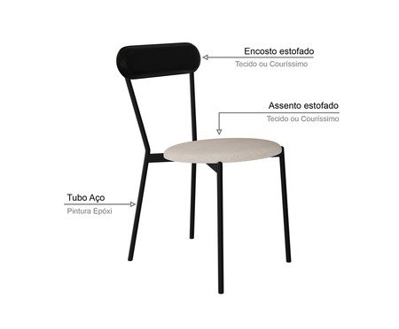 Cadeira Vintage Coz Areia Light City Preto | Westwing