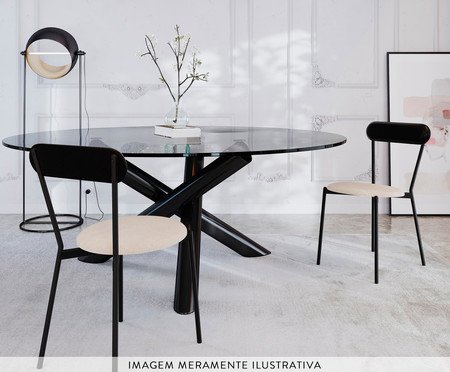 Cadeira Vintage Coz Areia Light City Preto | Westwing