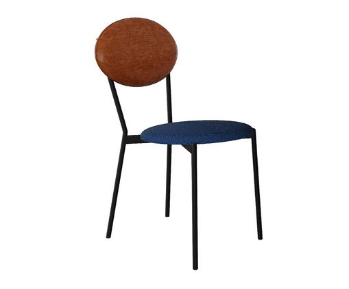 Cadeira Vintage Elipse Azul Jeans City Caramelo, blue | WestwingNow