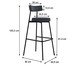 Banqueta Alta Stout Boucle Nuvem, grey | WestwingNow