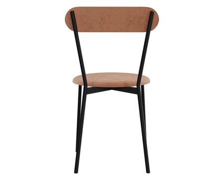 Cadeira Vintage Coz Veludo Nude | Westwing