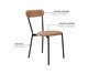 Cadeira Vintage Coz Veludo Nude, brown | WestwingNow