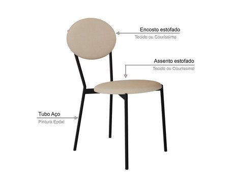 Cadeira Vintage Elipse Areia Light City | Westwing