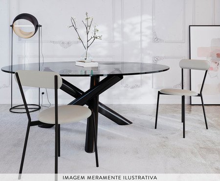 Cadeira Vintage Coz Courino Saturno Off White | Westwing
