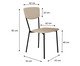 Cadeira Vintage Retrô Areia Light City, beige | WestwingNow