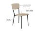 Cadeira Vintage Retrô Areia Light City, beige | WestwingNow