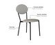 Cadeira Vintage Elipse Courino Saturno Off White, white | WestwingNow