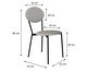Cadeira Vintage Elipse Courino Saturno Off White, white | WestwingNow
