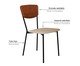 Cadeira Vintage Retrô Areia Light City Caramelo, brown | WestwingNow