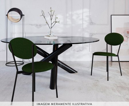 Cadeira Vintage Elipse Verde Musgo City | Westwing