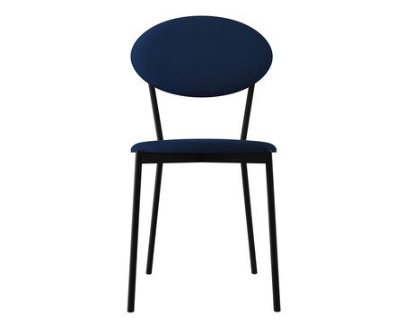Cadeira Vintage Elipse Azul Jeans City | Westwing