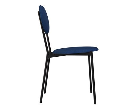 Cadeira Vintage Elipse Azul Jeans City | Westwing