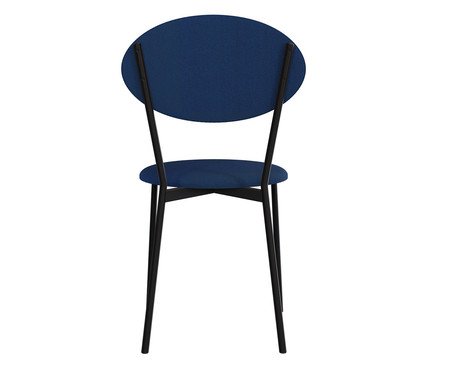 Cadeira Vintage Elipse Azul Jeans City | Westwing