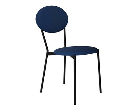 Cadeira Vintage Elipse Azul Jeans City | Westwing