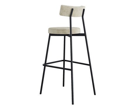 Banqueta Alta Stout Boucle Vanilla | Westwing