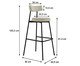 Banqueta Alta Stout Boucle Vanilla, beige | WestwingNow