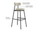 Banqueta Alta Stout Boucle Vanilla, beige | WestwingNow